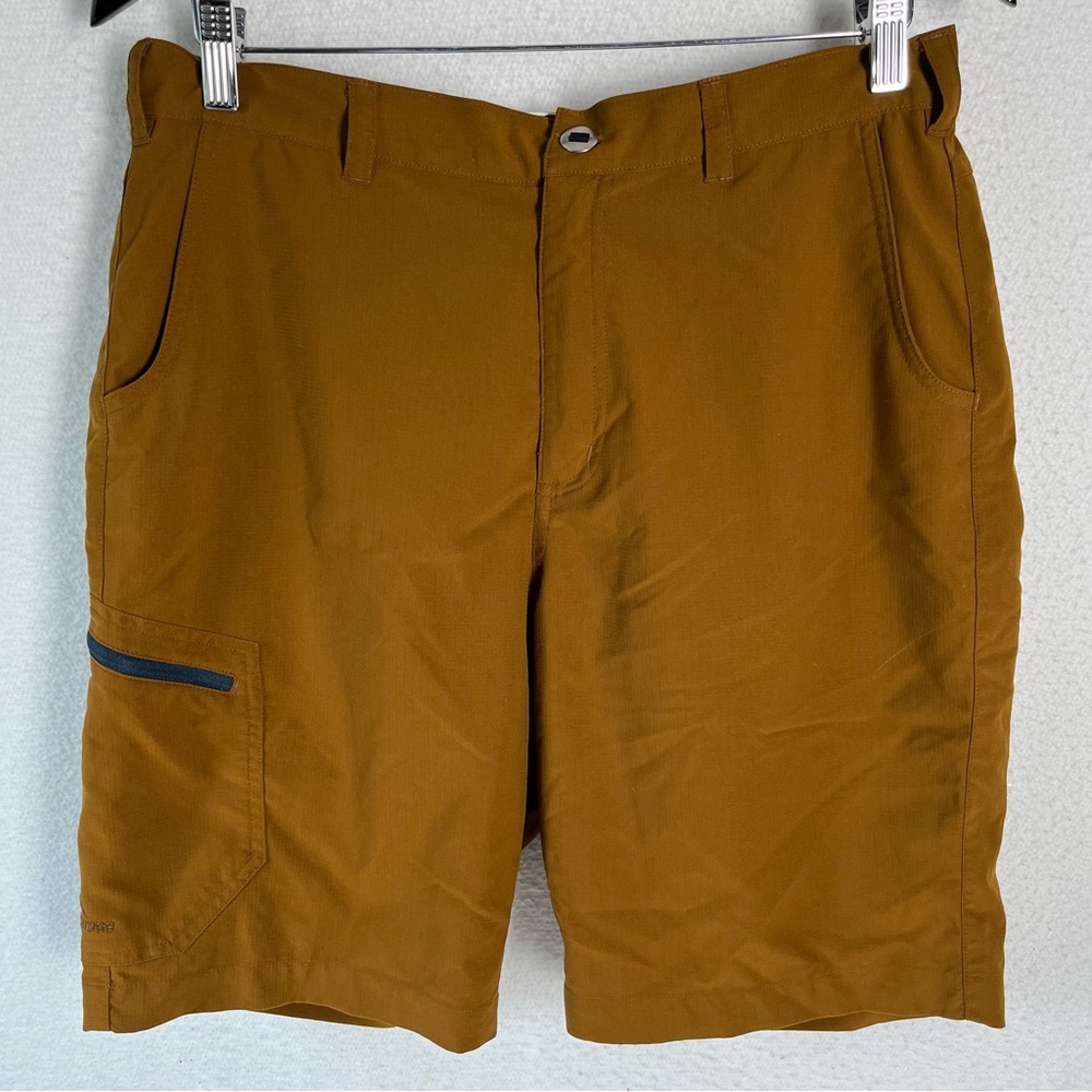 Roscoe Outdoor hiking shorts ripstop lightweight nylon brown short 33